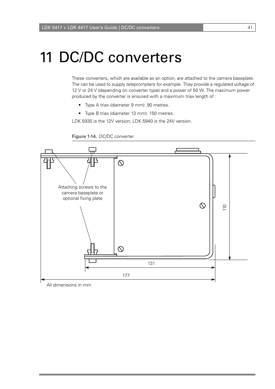 11 dc/dc converters | Grass Valley LDK 5417 User Manual | Page 53 / 56