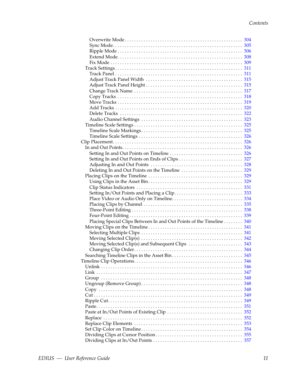Grass Valley EDIUS v.5.1 User Manual | Page 11 / 790