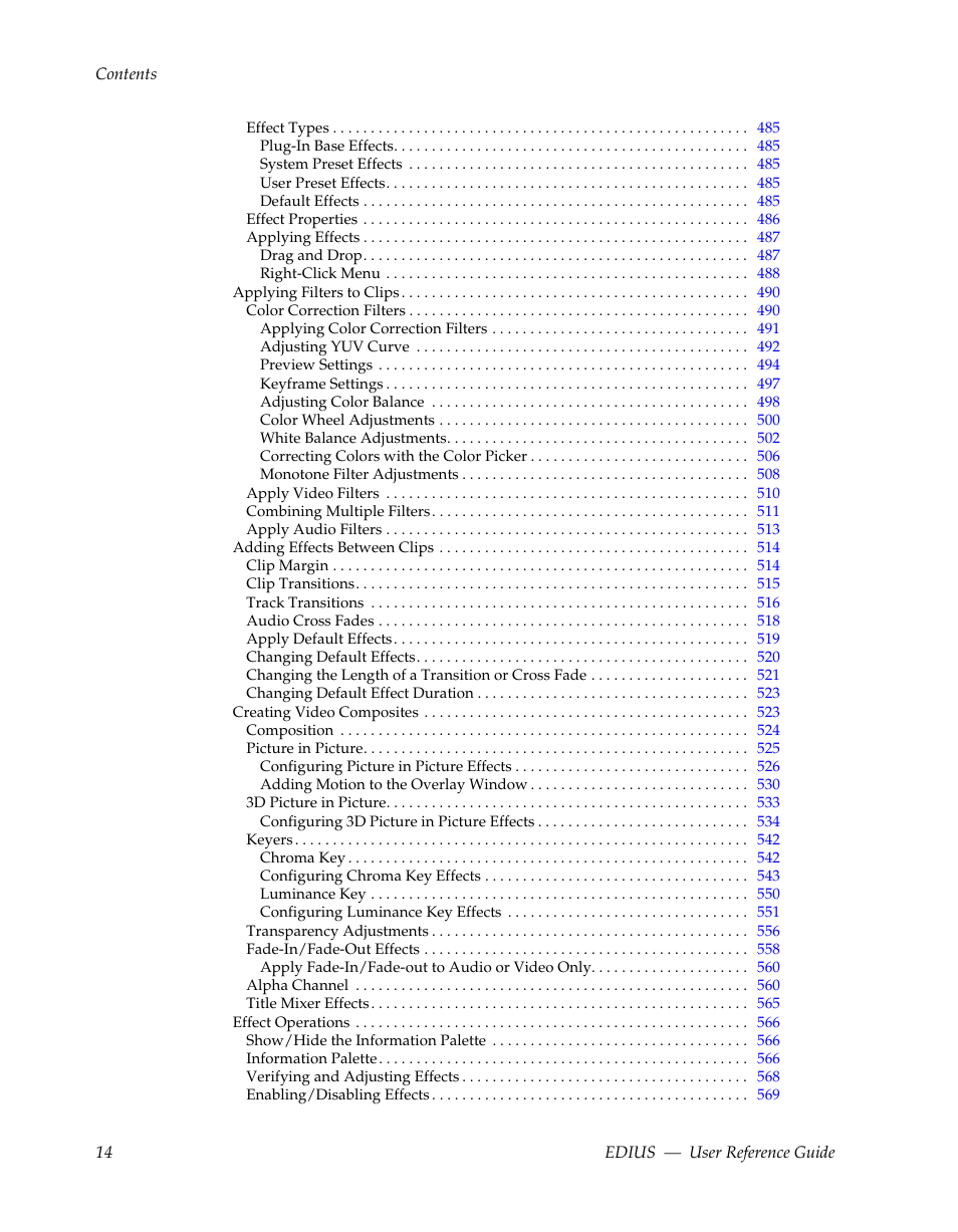 Grass Valley EDIUS v.5.1 User Manual | Page 14 / 790