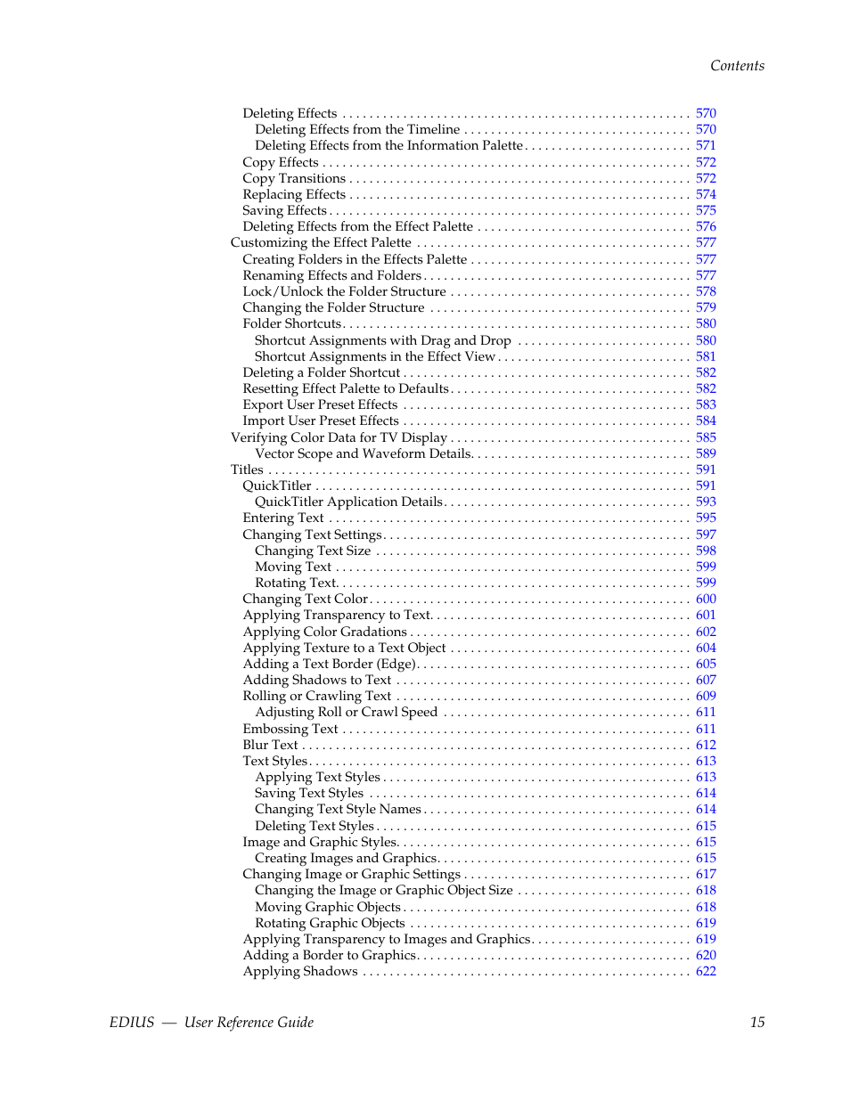 Grass Valley EDIUS v.5.1 User Manual | Page 15 / 790