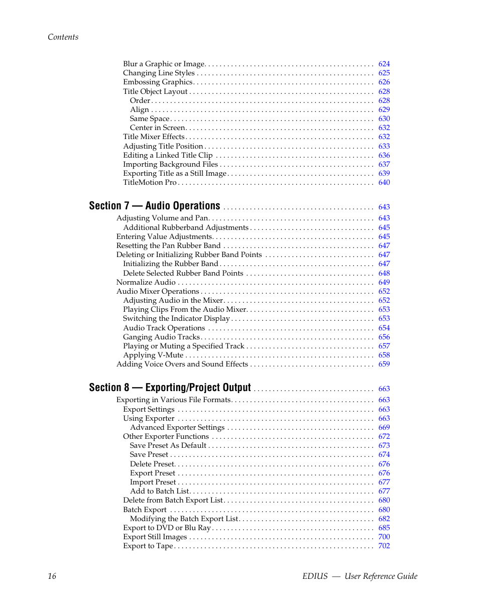 Grass Valley EDIUS v.5.1 User Manual | Page 16 / 790