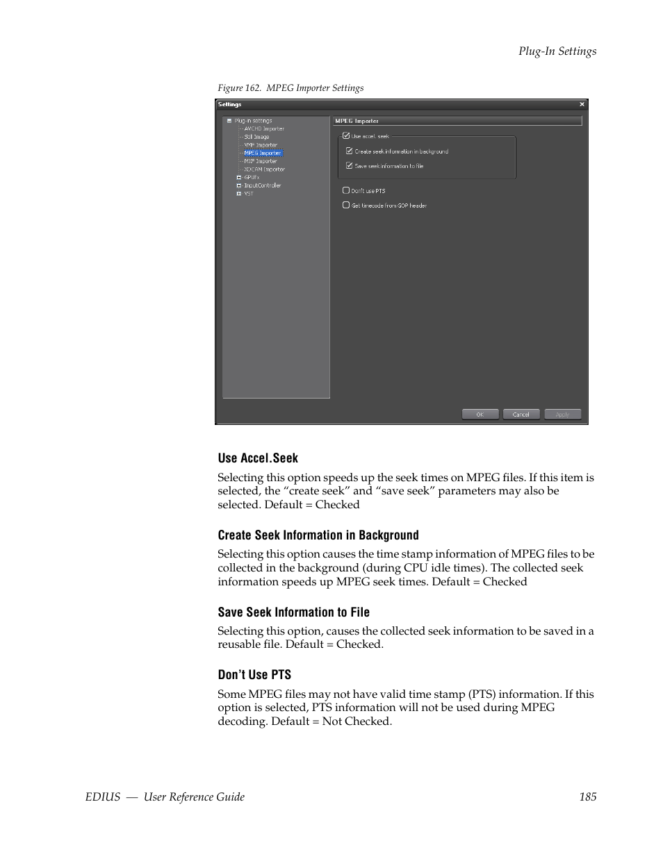 Grass Valley EDIUS v.5.1 User Manual | Page 185 / 790
