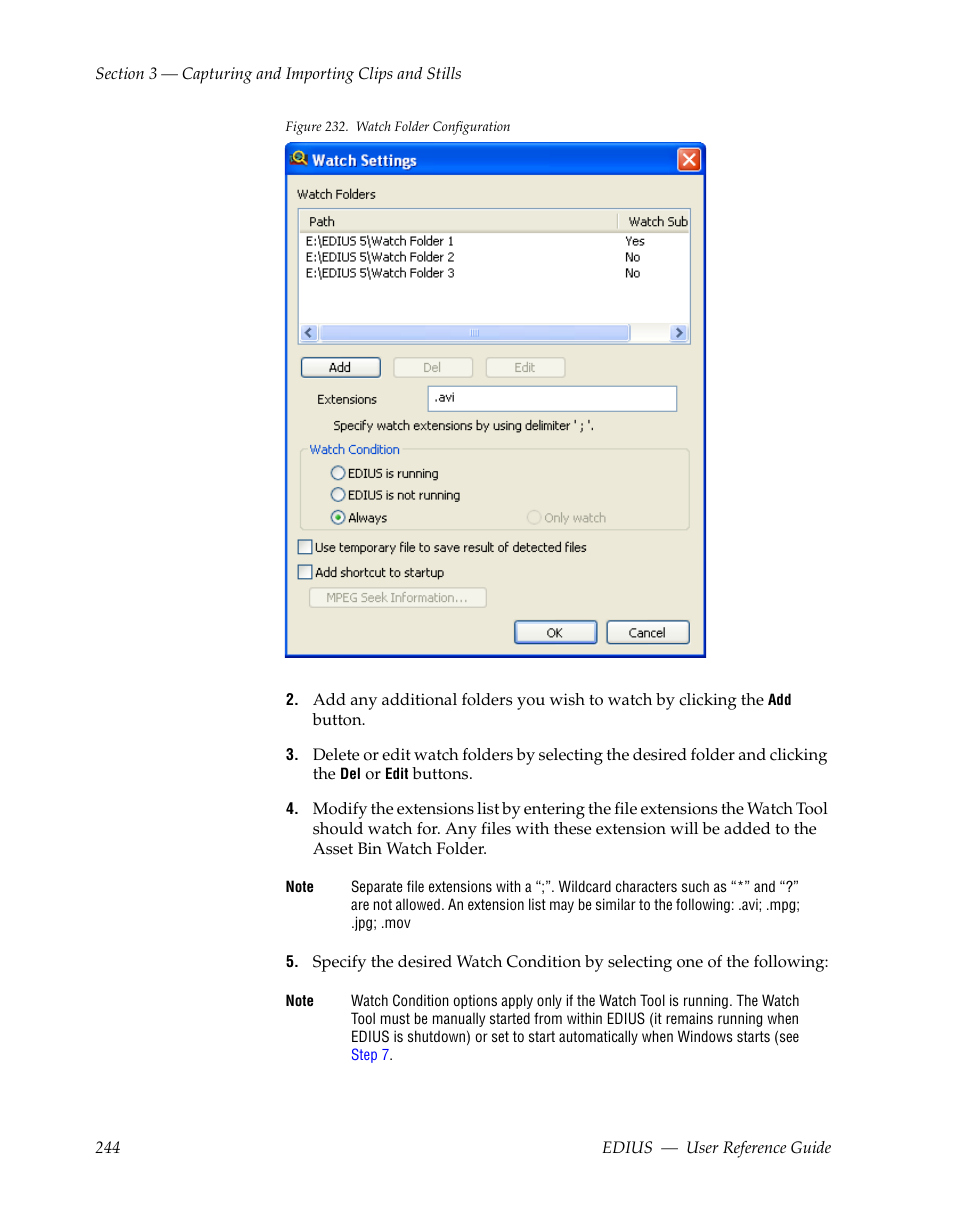 D in, Figure 232, Appears | Grass Valley EDIUS v.5.1 User Manual | Page 244 / 790