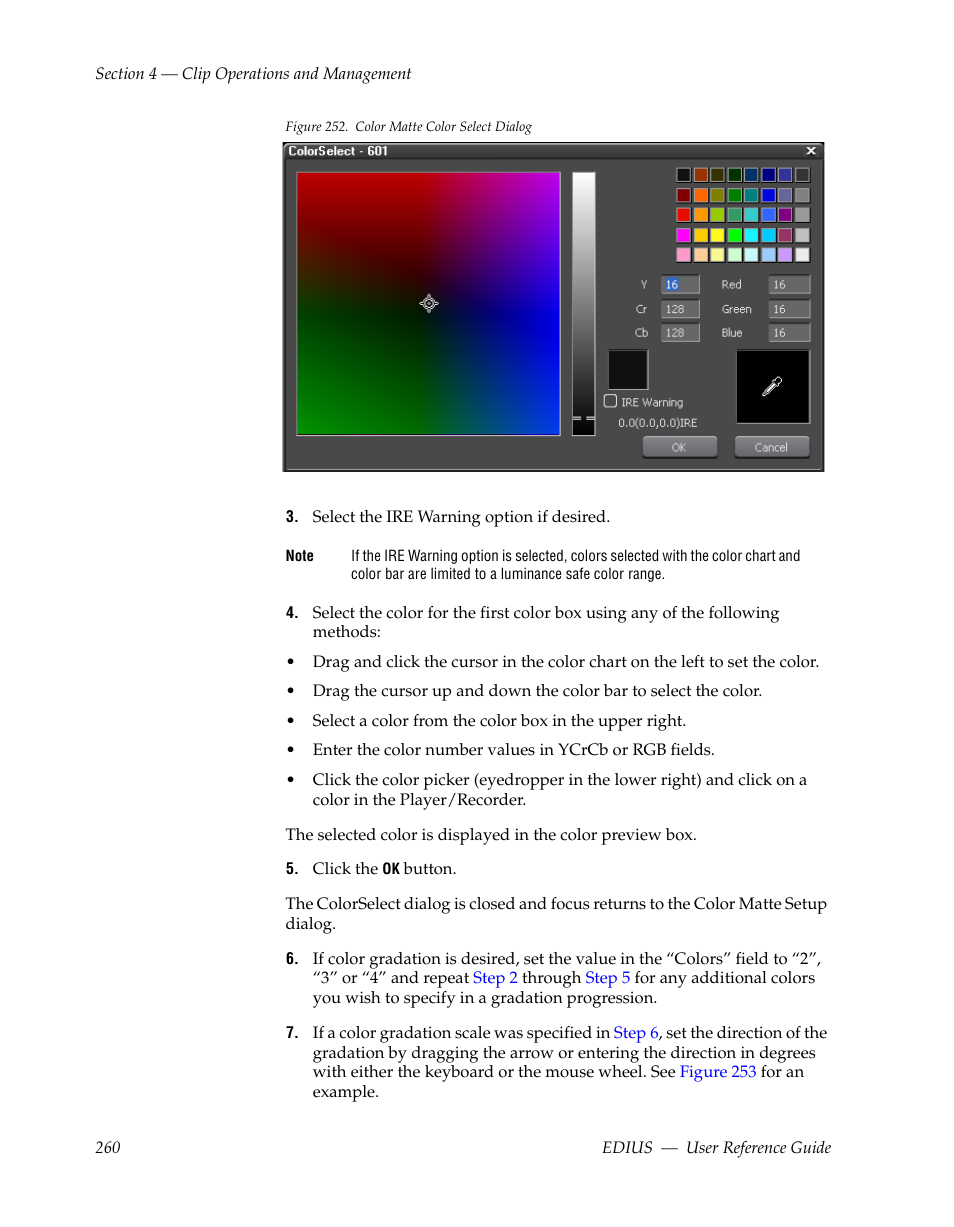Figure 252 | Grass Valley EDIUS v.5.1 User Manual | Page 260 / 790