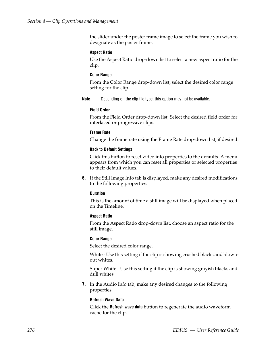 Grass Valley EDIUS v.5.1 User Manual | Page 276 / 790