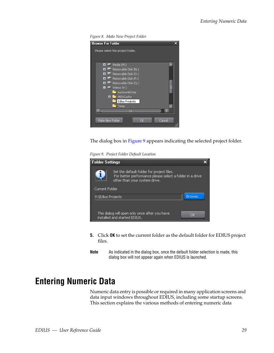 Entering numeric data, Figure 8 | Grass Valley EDIUS v.5.1 User Manual | Page 29 / 790