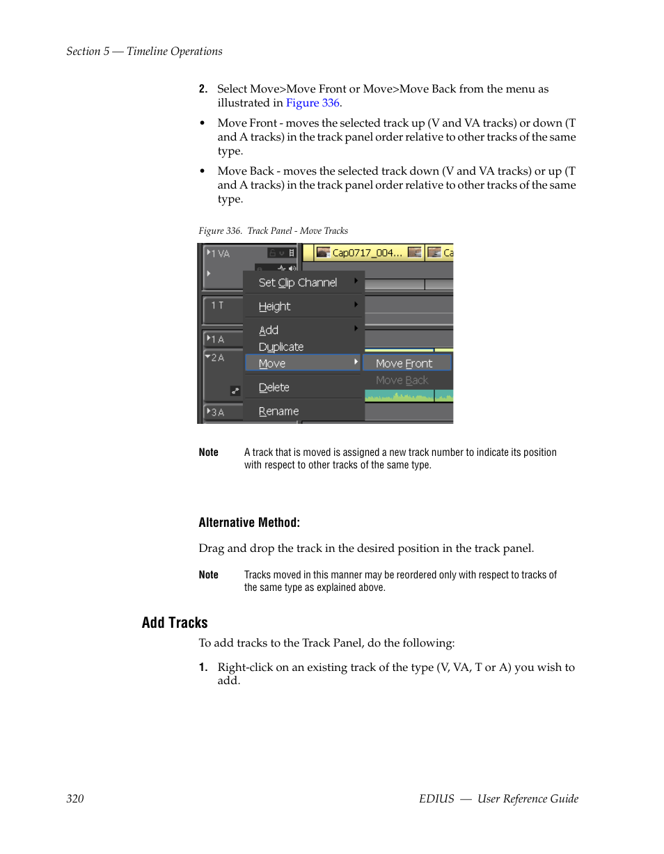 Add tracks | Grass Valley EDIUS v.5.1 User Manual | Page 320 / 790