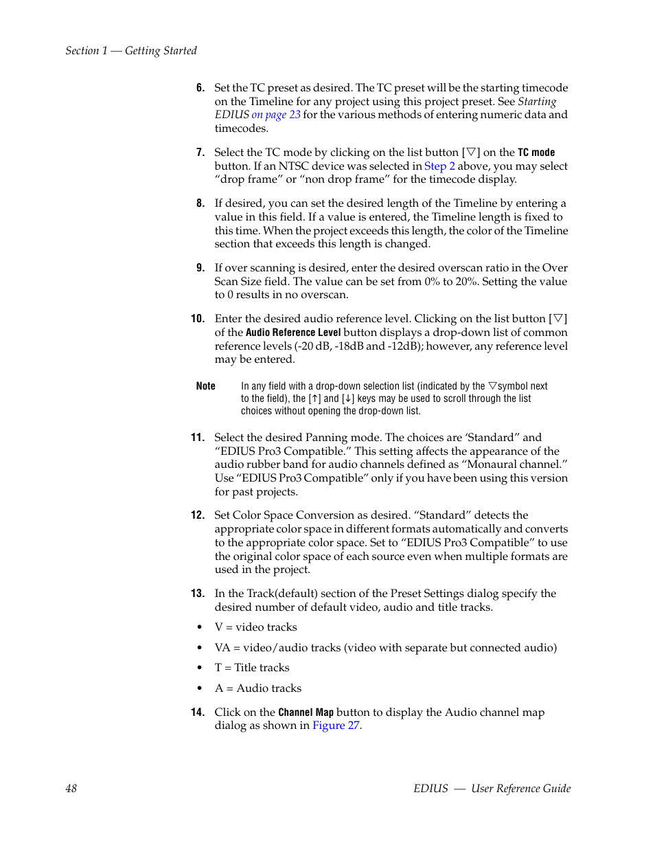 Grass Valley EDIUS v.5.1 User Manual | Page 48 / 790