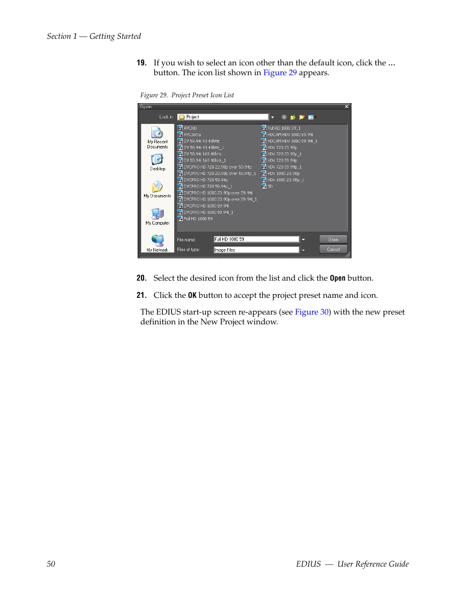 Step 21 | Grass Valley EDIUS v.5.1 User Manual | Page 50 / 790
