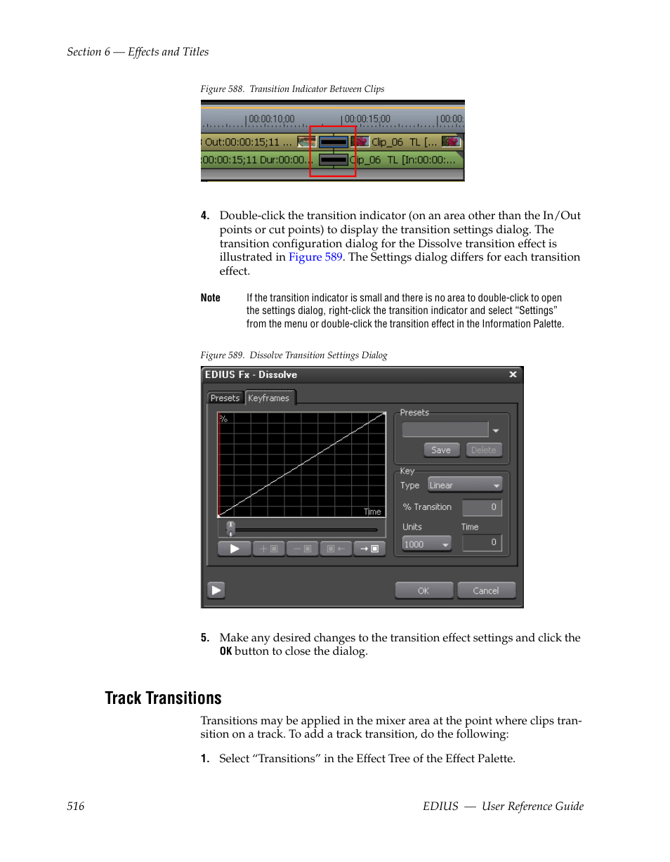 Track transitions, Figure 588 | Grass Valley EDIUS v.5.1 User Manual | Page 516 / 790