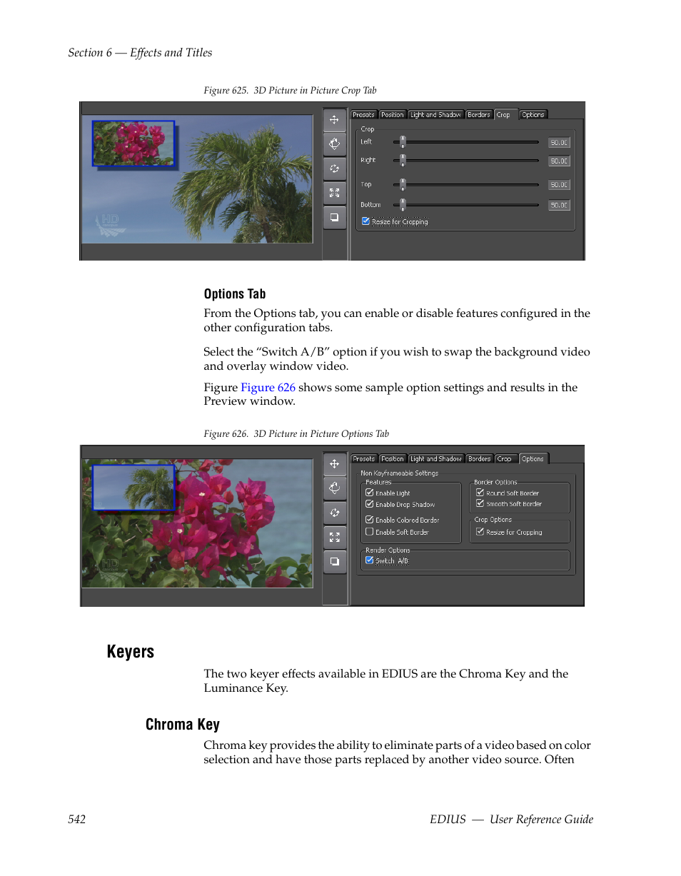 Keyers, Chroma key, Figure 625 | Grass Valley EDIUS v.5.1 User Manual | Page 542 / 790