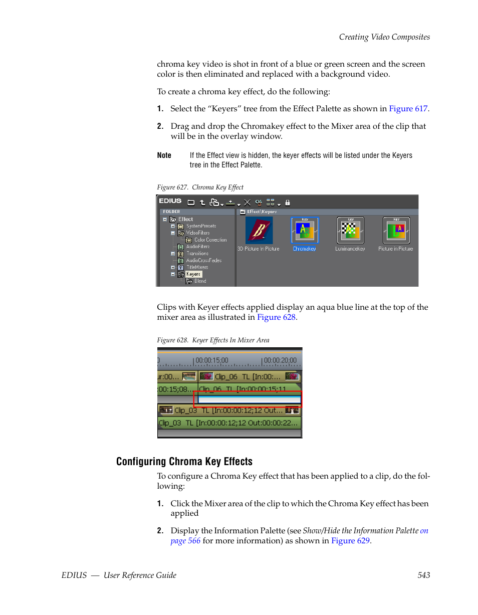 Configuring chroma key effects | Grass Valley EDIUS v.5.1 User Manual | Page 543 / 790