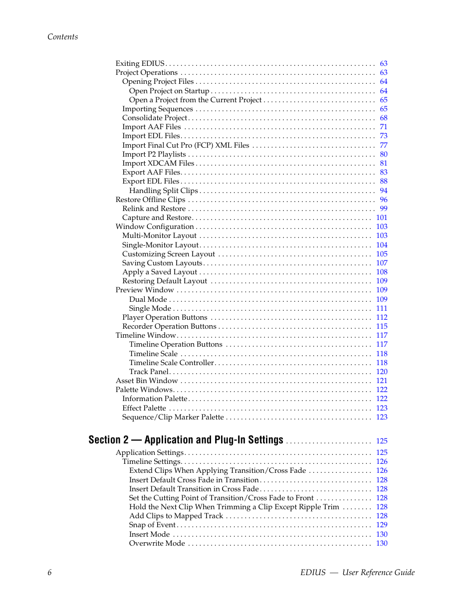 Grass Valley EDIUS v.5.1 User Manual | Page 6 / 790