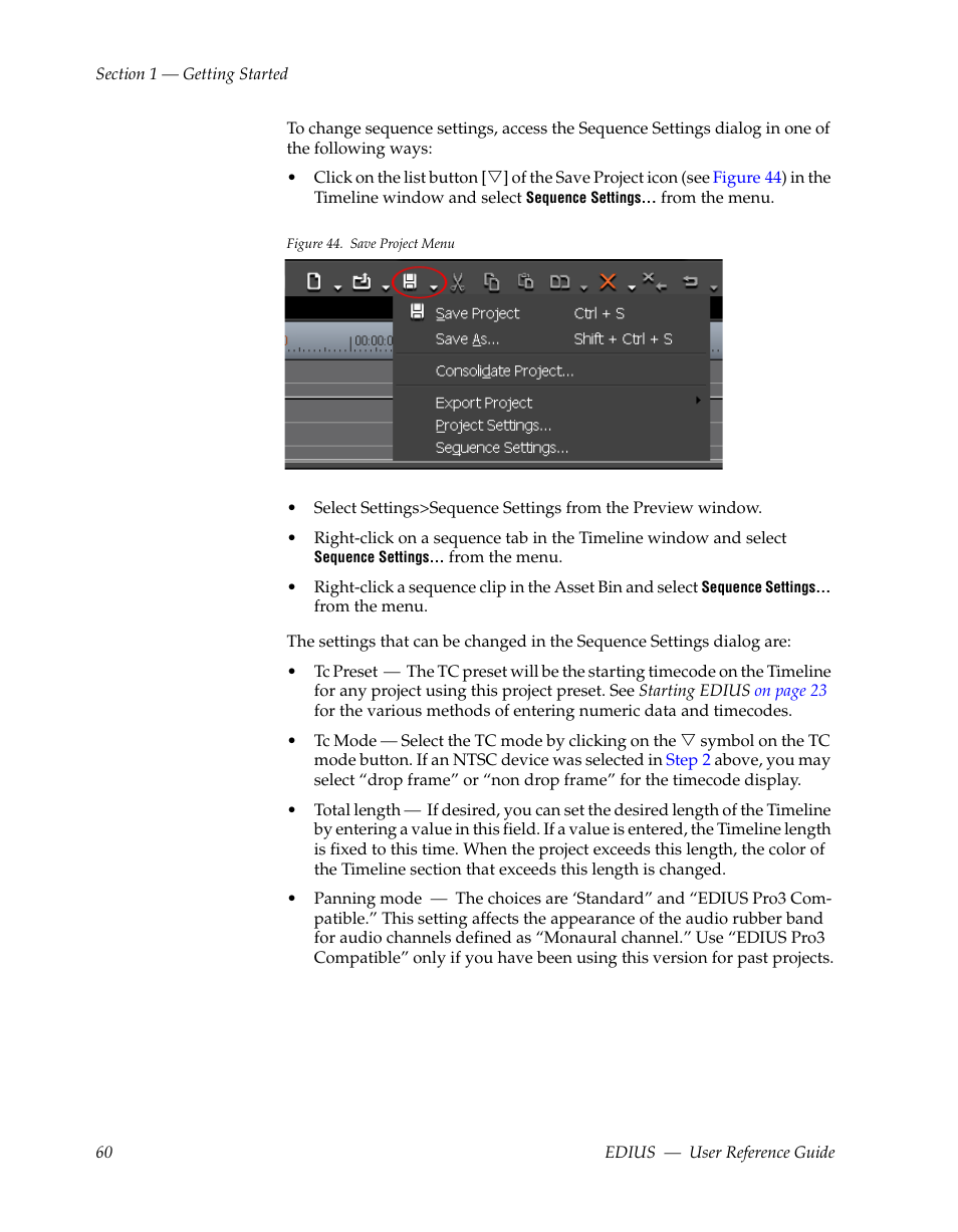Grass Valley EDIUS v.5.1 User Manual | Page 60 / 790