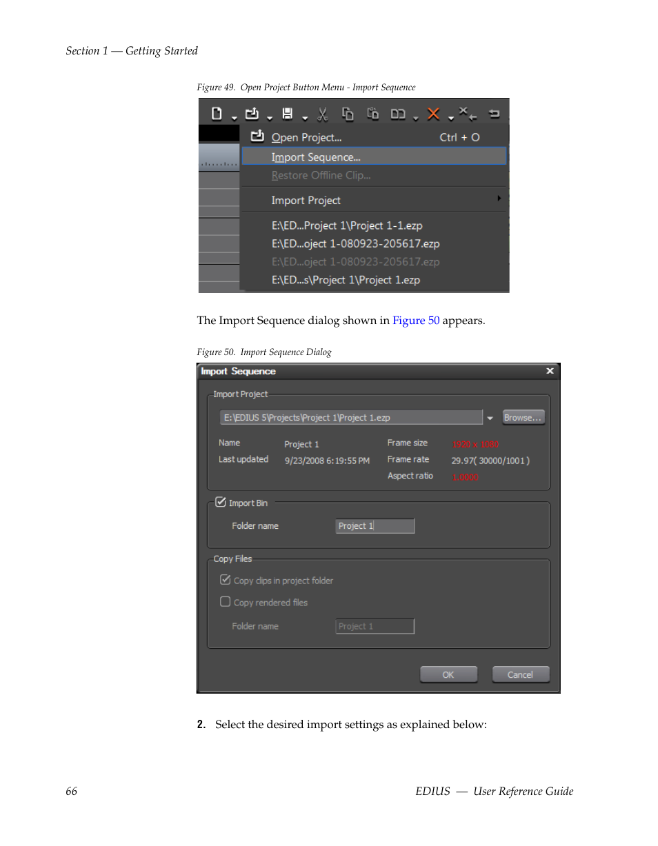 Grass Valley EDIUS v.5.1 User Manual | Page 66 / 790