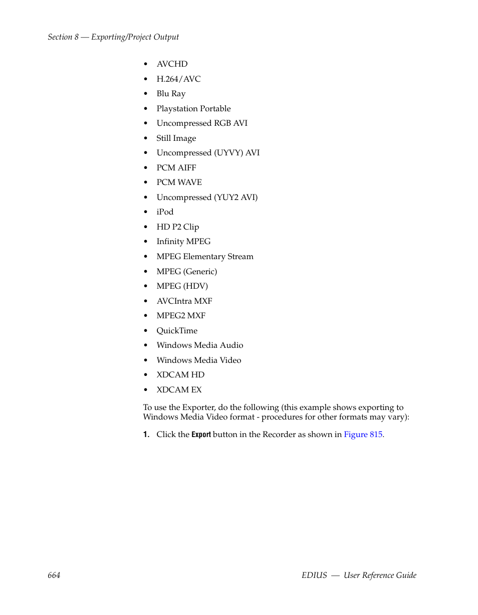 Grass Valley EDIUS v.5.1 User Manual | Page 664 / 790