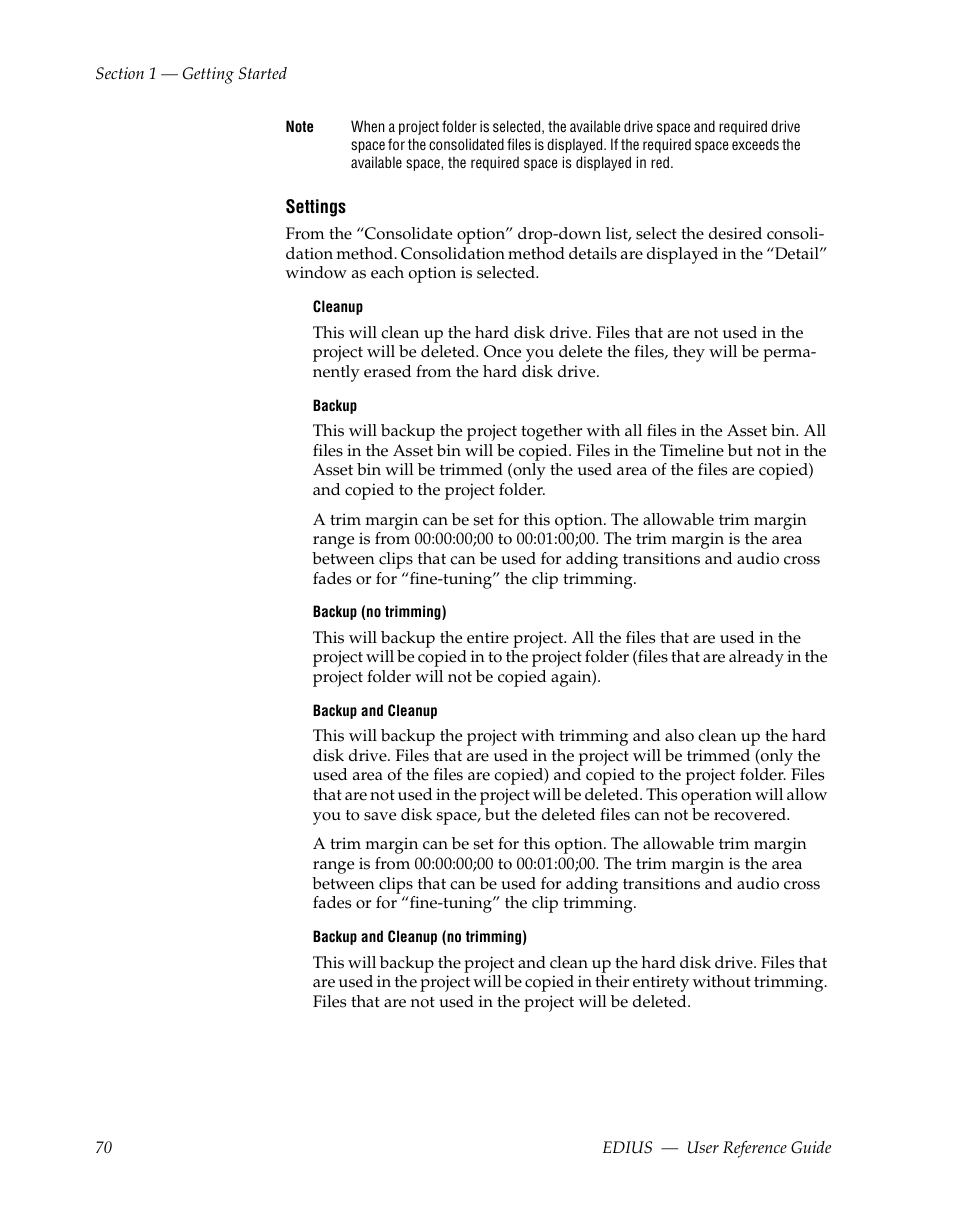 Grass Valley EDIUS v.5.1 User Manual | Page 70 / 790