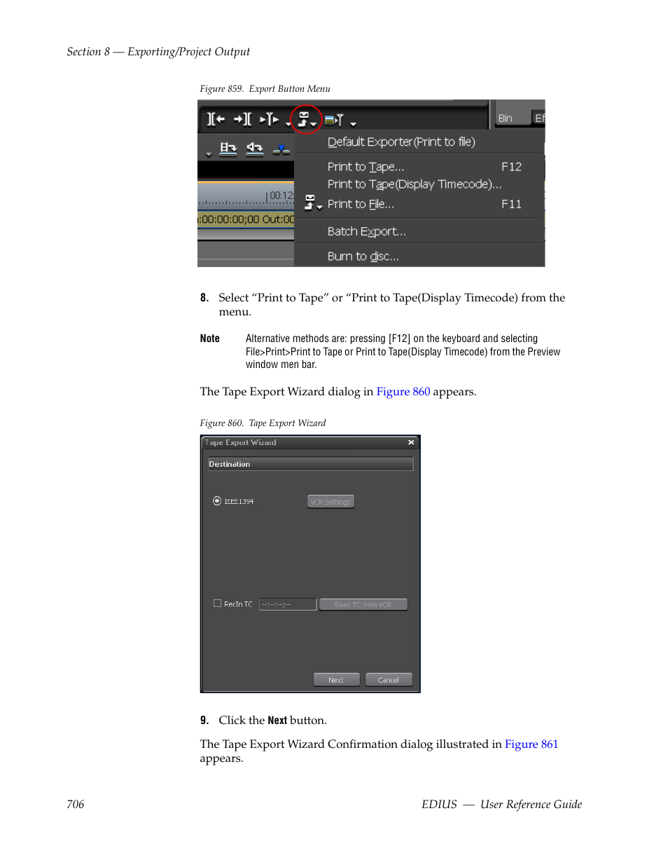 Figure 859 | Grass Valley EDIUS v.5.1 User Manual | Page 706 / 790