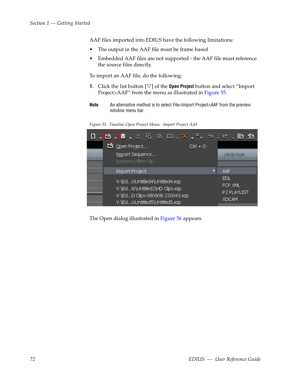 Grass Valley EDIUS v.5.1 User Manual | Page 72 / 790