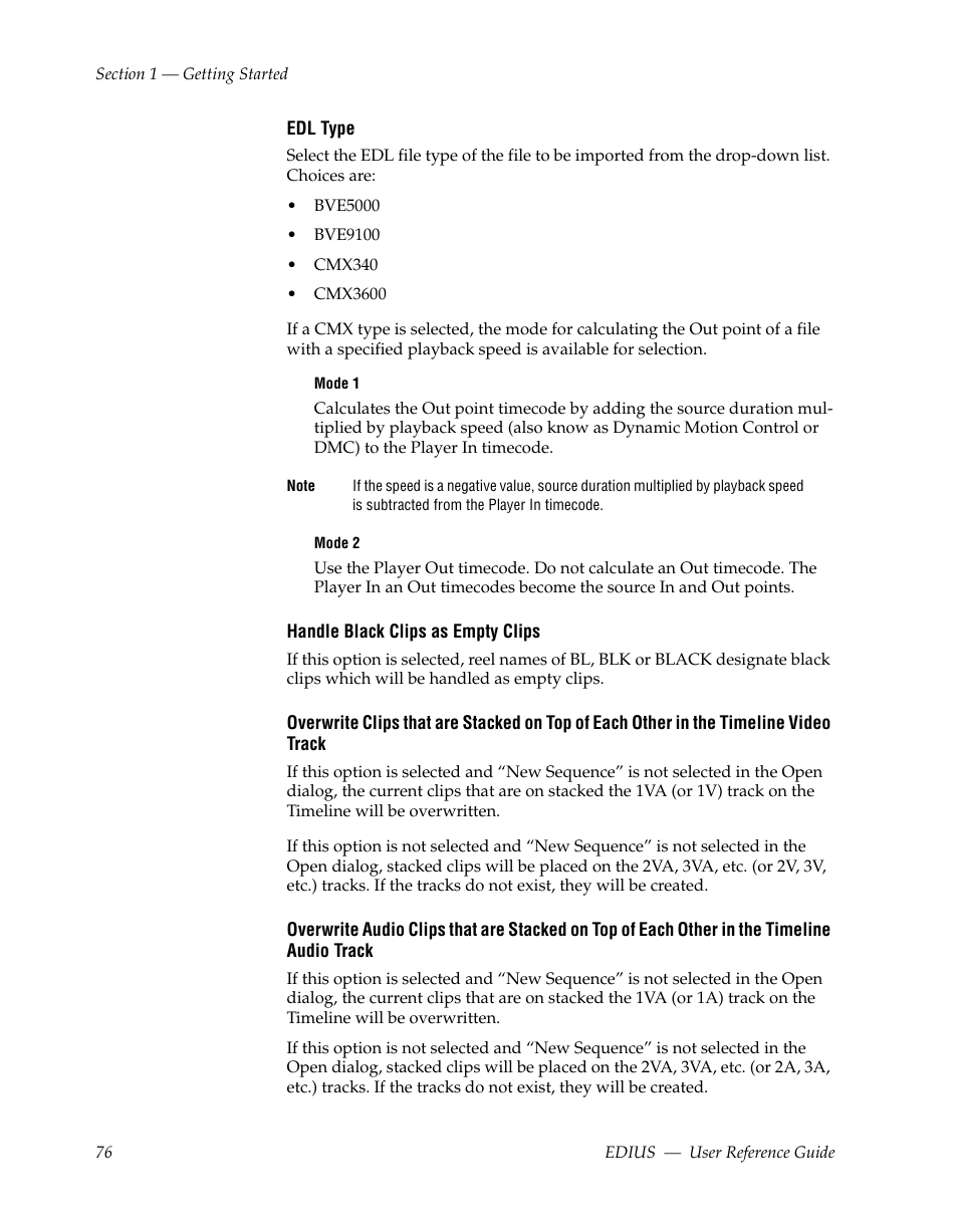 Grass Valley EDIUS v.5.1 User Manual | Page 76 / 790