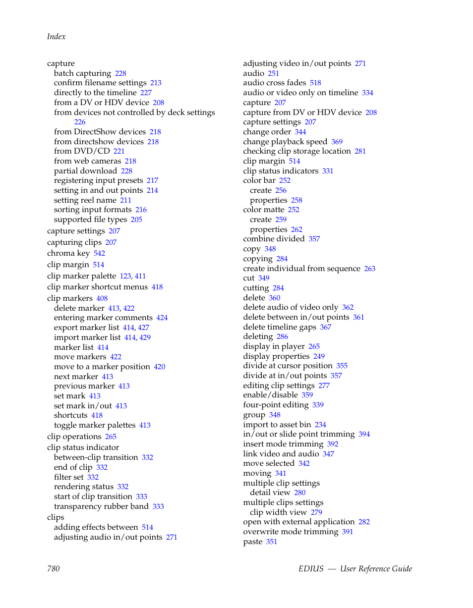 Grass Valley EDIUS v.5.1 User Manual | Page 780 / 790