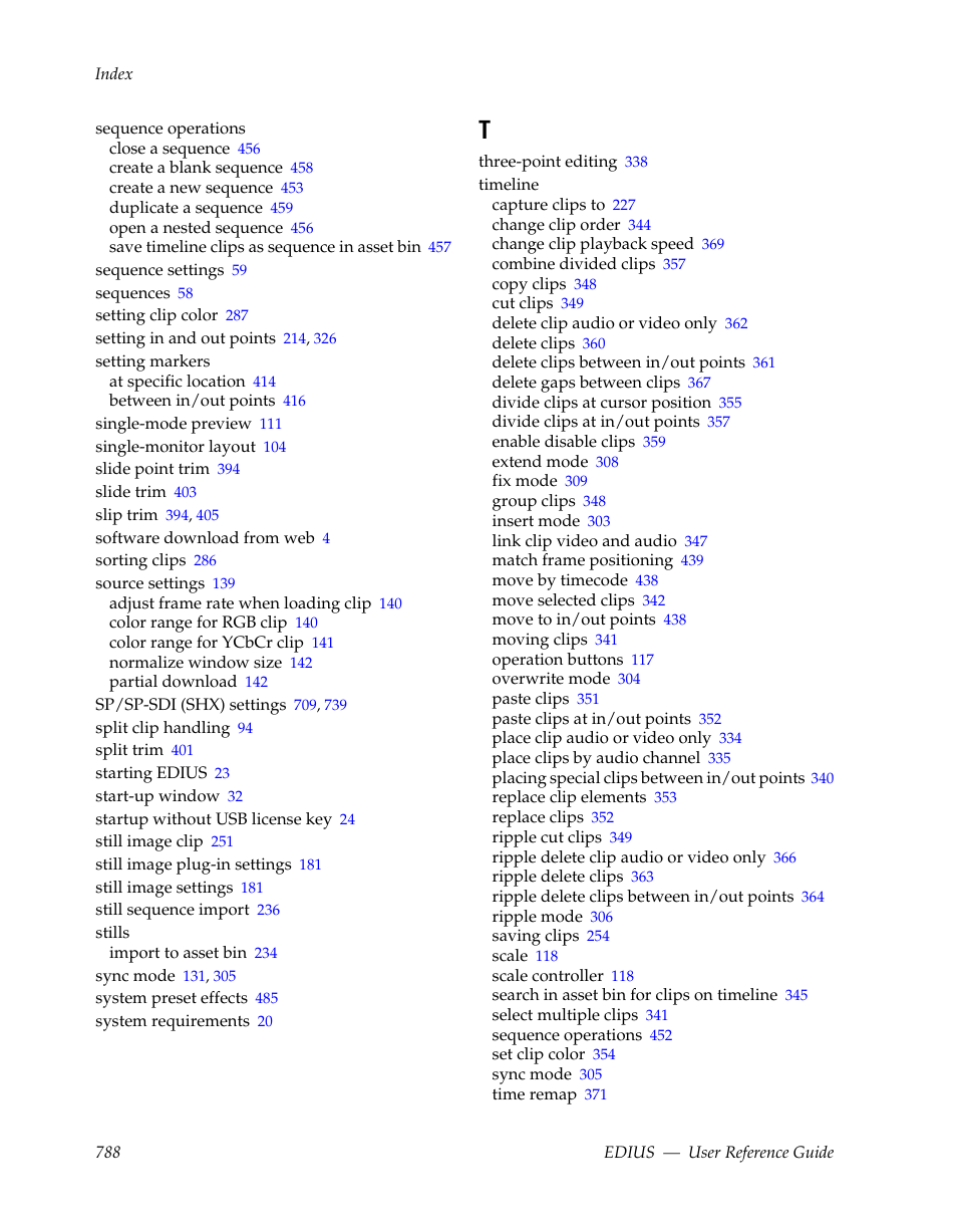 Grass Valley EDIUS v.5.1 User Manual | Page 788 / 790
