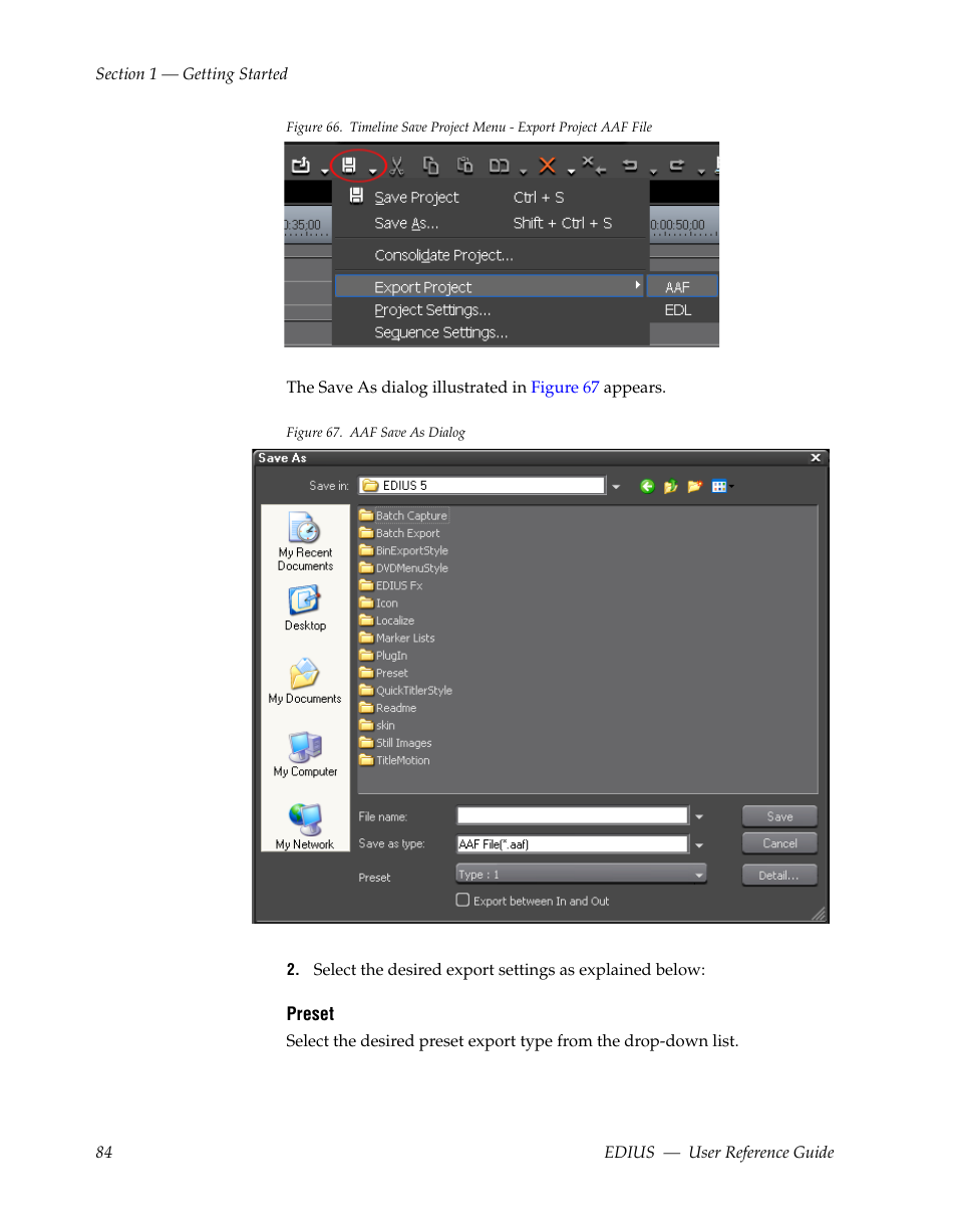 Grass Valley EDIUS v.5.1 User Manual | Page 84 / 790