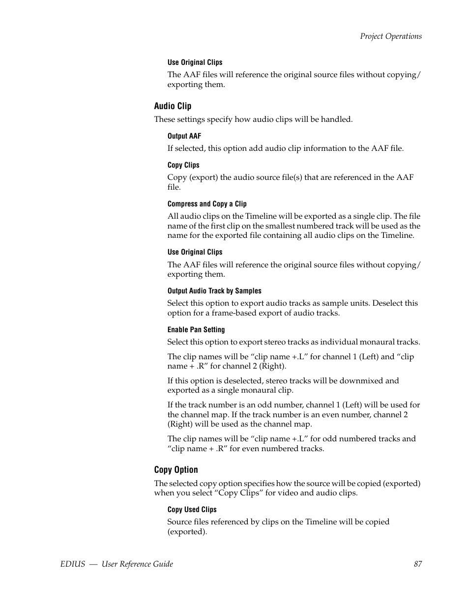 Grass Valley EDIUS v.5.1 User Manual | Page 87 / 790