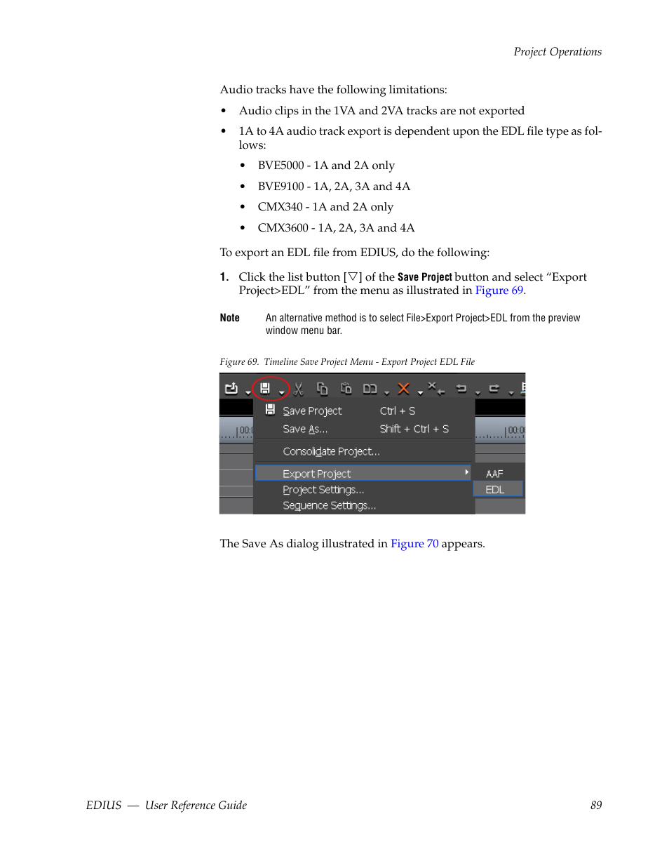 Grass Valley EDIUS v.5.1 User Manual | Page 89 / 790