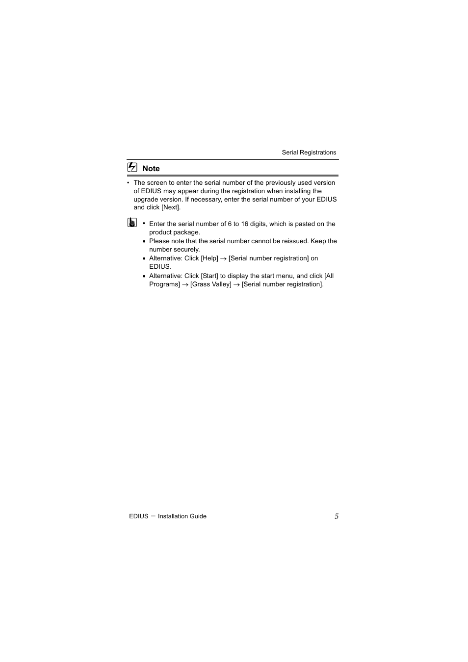 Grass Valley EDIUS Pro v.7.4 Installation User Manual | Page 13 / 19