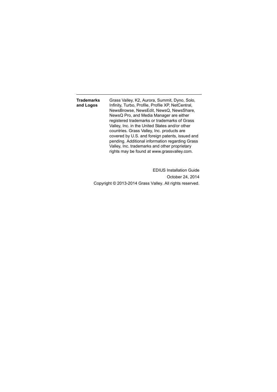 Grass Valley EDIUS Pro v.7.4 Installation User Manual | Page 5 / 19
