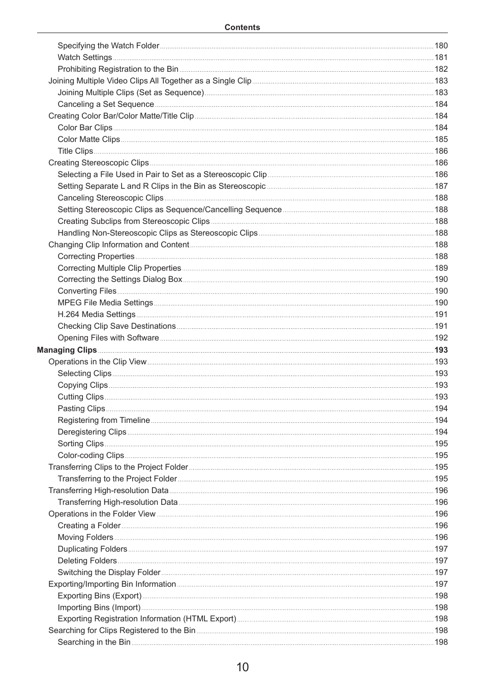 Grass Valley EDIUS Pro v.7.4 Reference Manual User Manual | Page 10 / 471