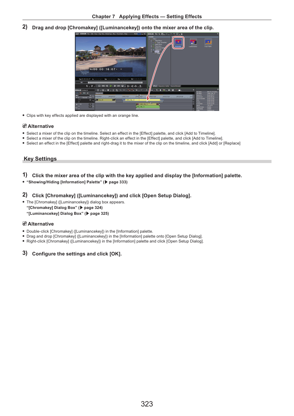 Key settings | Grass Valley EDIUS Pro v.7.4 Reference Manual User Manual | Page 323 / 471