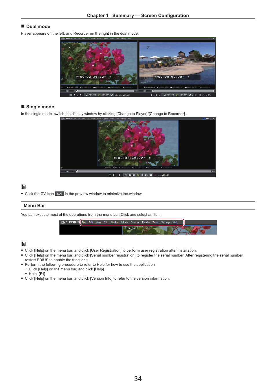 Grass Valley EDIUS Pro v.7.4 Reference Manual User Manual | Page 34 / 471