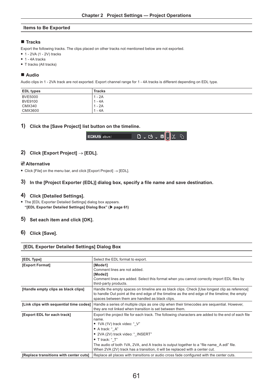 Grass Valley EDIUS Pro v.7.4 Reference Manual User Manual | Page 61 / 471