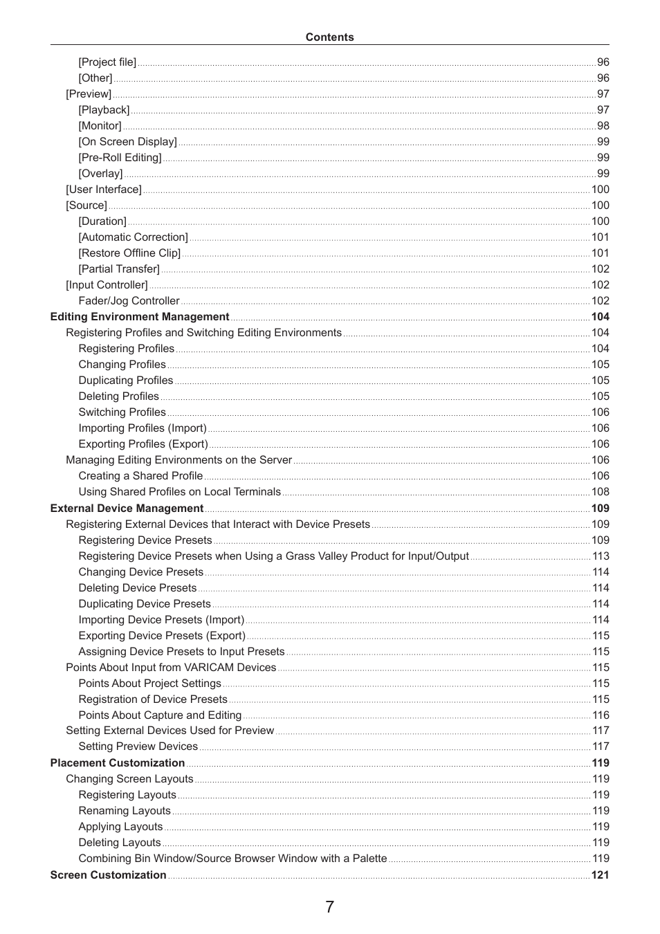 Grass Valley EDIUS Pro v.7.4 Reference Manual User Manual | Page 7 / 471