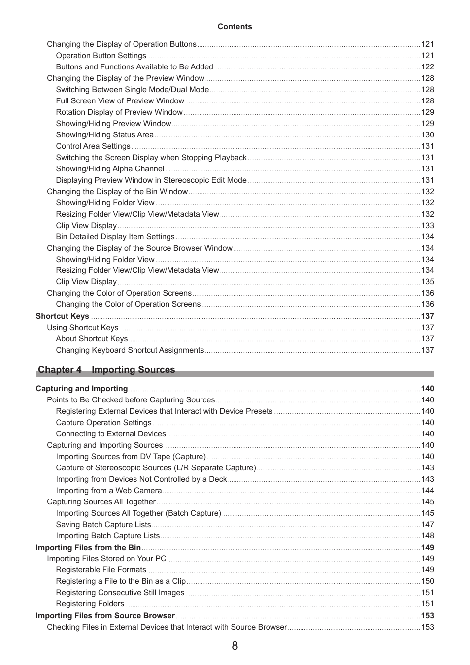Grass Valley EDIUS Pro v.7.4 Reference Manual User Manual | Page 8 / 471