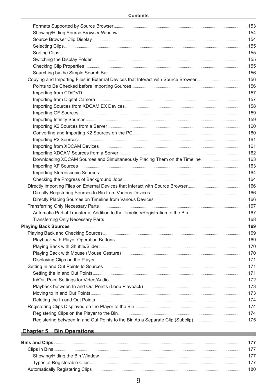 Grass Valley EDIUS Pro v.7.4 Reference Manual User Manual | Page 9 / 471