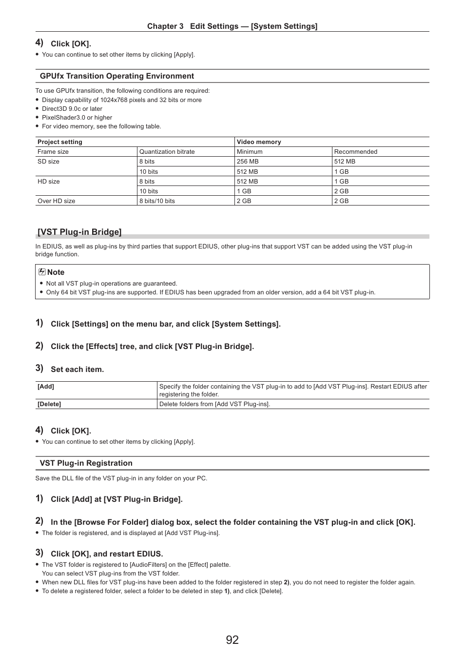 Vst plug-in bridge | Grass Valley EDIUS Pro v.7.4 Reference Manual User Manual | Page 92 / 471