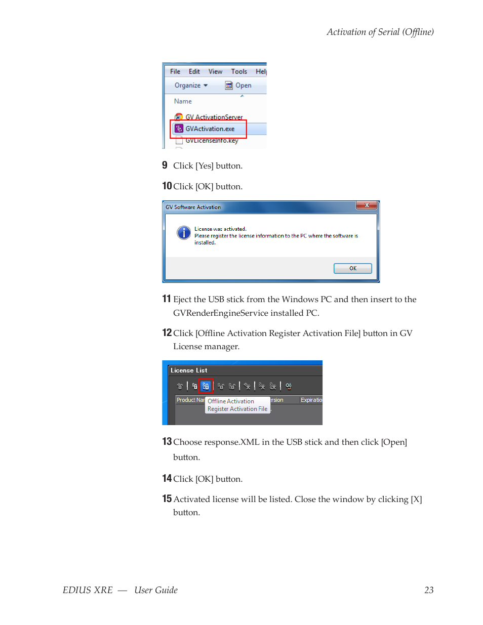 Grass Valley EDIUS XRE v.7.31 User Manual | Page 23 / 50