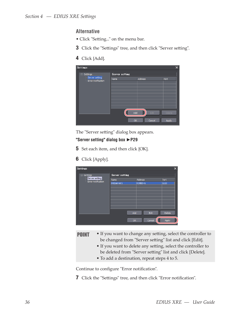 Grass Valley EDIUS XRE v.7.31 User Manual | Page 36 / 50