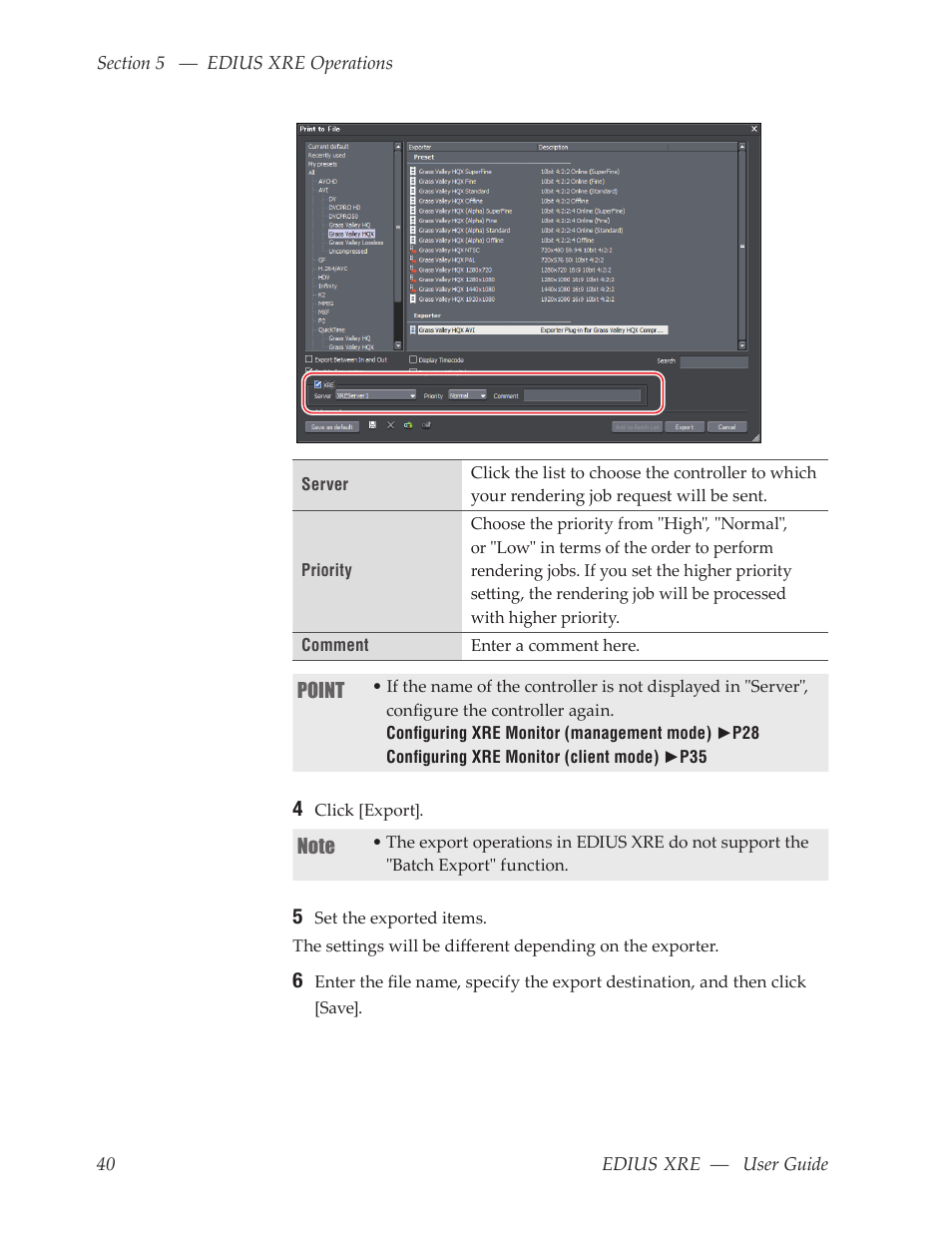 Grass Valley EDIUS XRE v.7.31 User Manual | Page 40 / 50