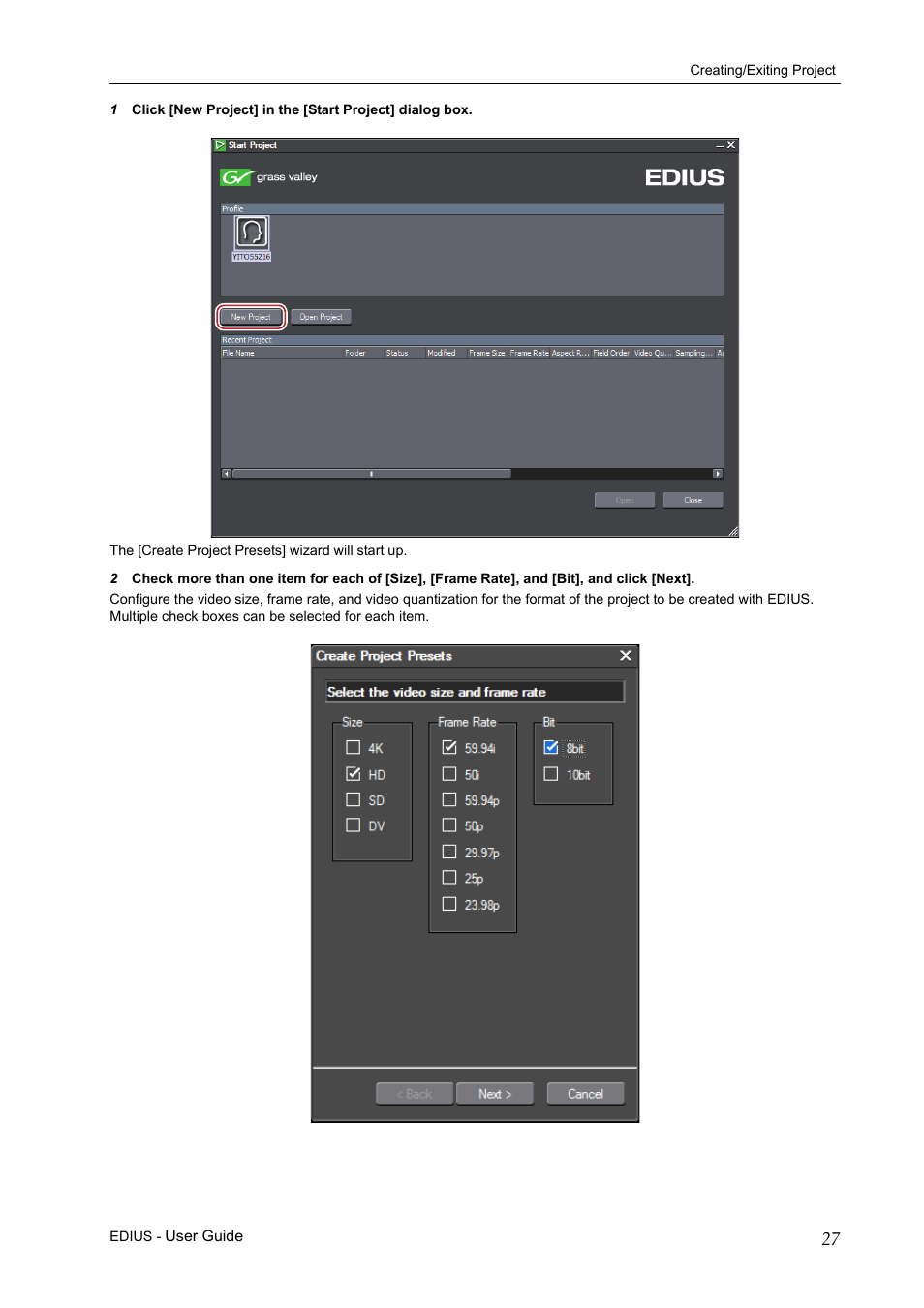 Grass Valley EDIUS Pro v.7.0 User Manual | Page 35 / 133