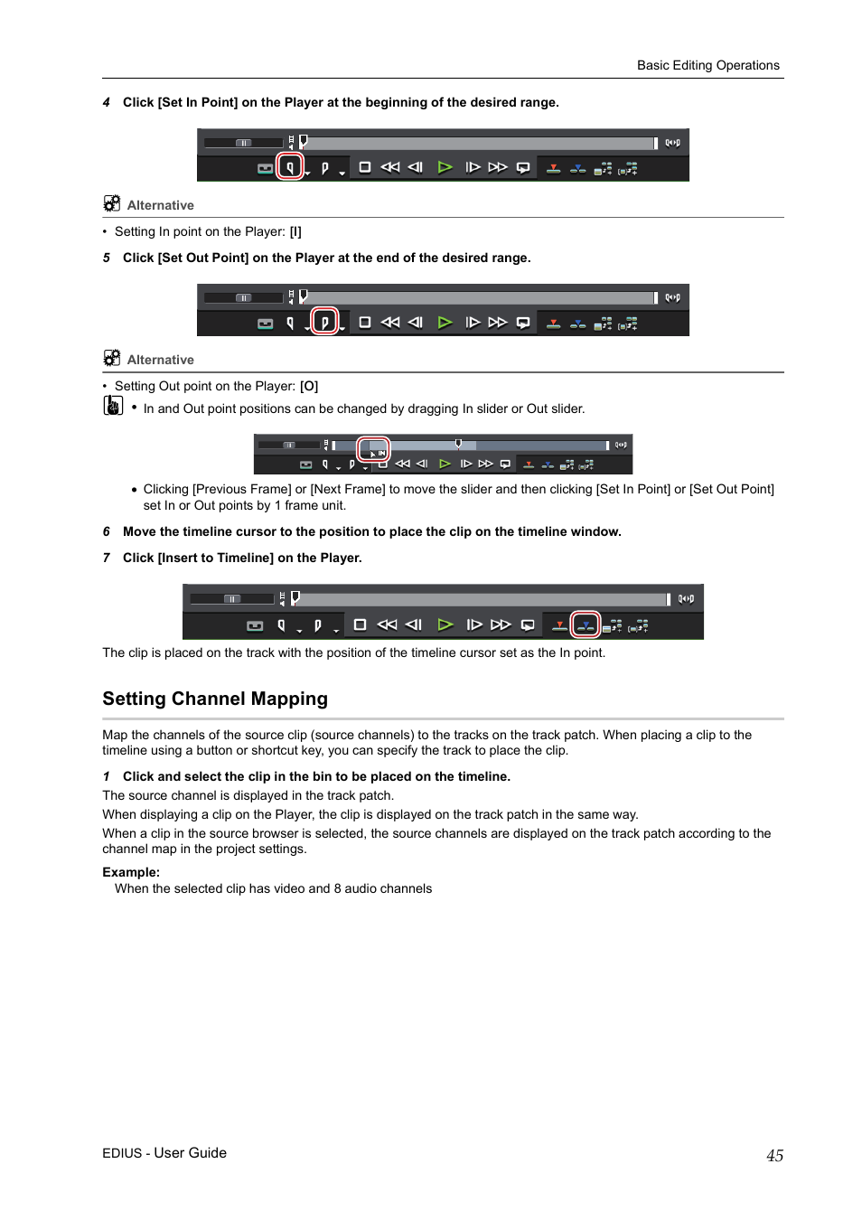 Setting channel mapping | Grass Valley EDIUS Pro v.7.0 User Manual | Page 53 / 133