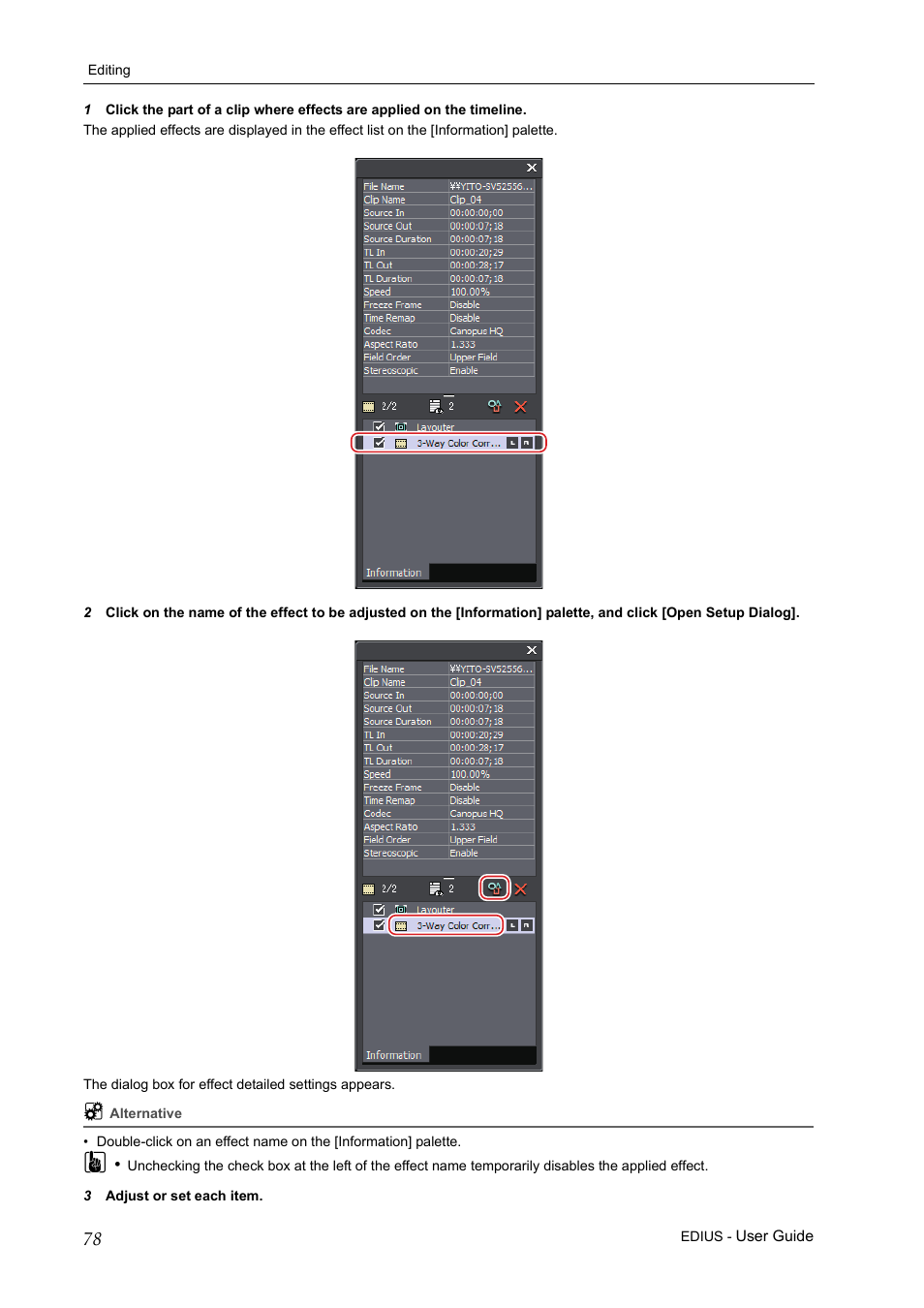 Grass Valley EDIUS Pro v.7.0 User Manual | Page 86 / 133