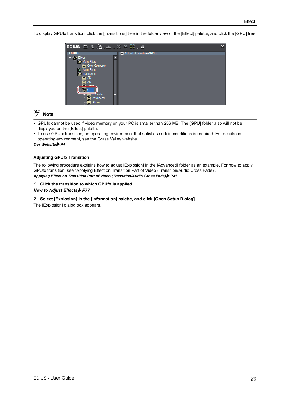 Grass Valley EDIUS Pro v.7.0 User Manual | Page 91 / 133
