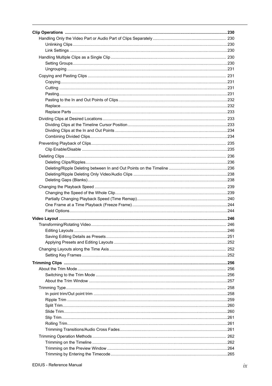 Grass Valley EDIUS Pro v.7.20 User Manual | Page 13 / 520