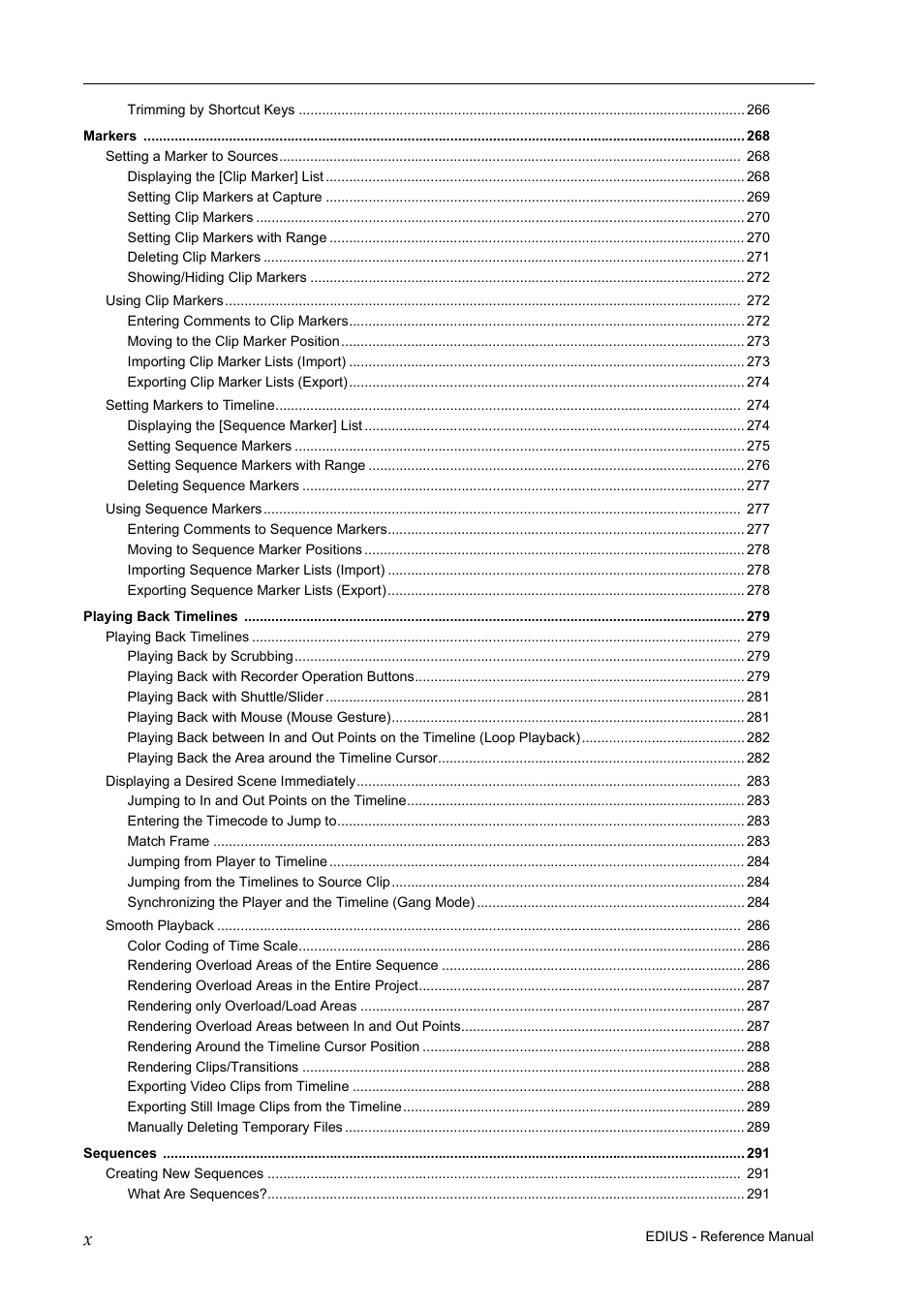 Grass Valley EDIUS Pro v.7.20 User Manual | Page 14 / 520