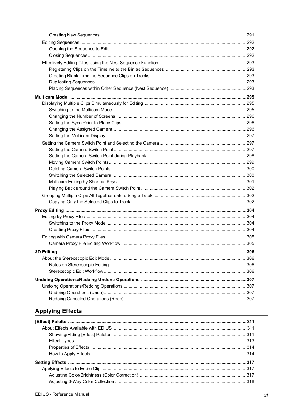 Applying effects | Grass Valley EDIUS Pro v.7.20 User Manual | Page 15 / 520