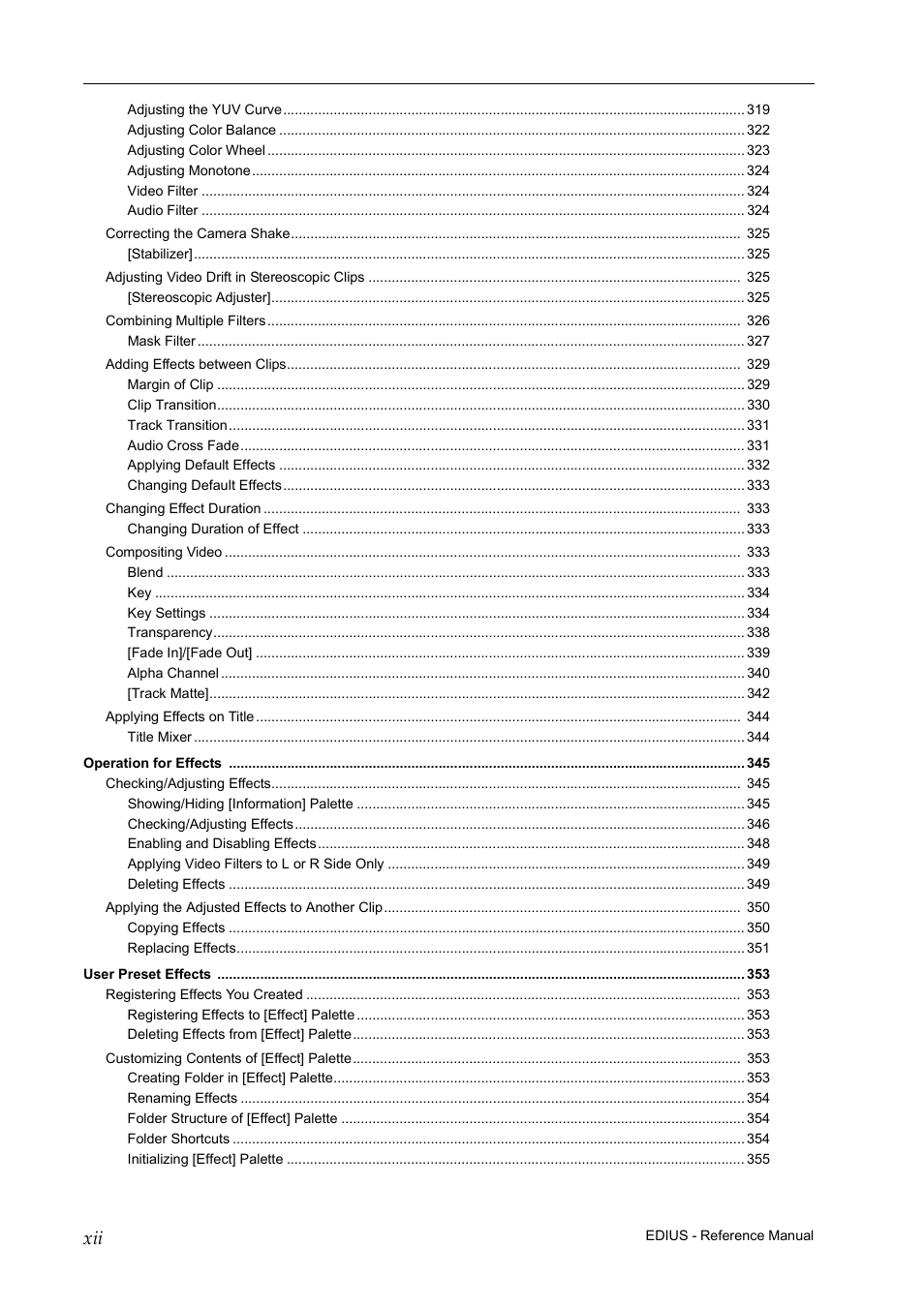 Grass Valley EDIUS Pro v.7.20 User Manual | Page 16 / 520